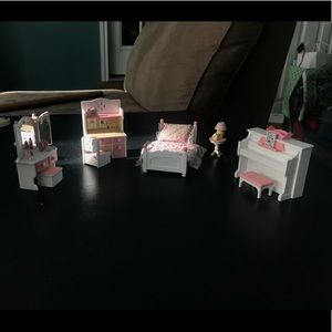 Pink Calico Critters Bedroom Set